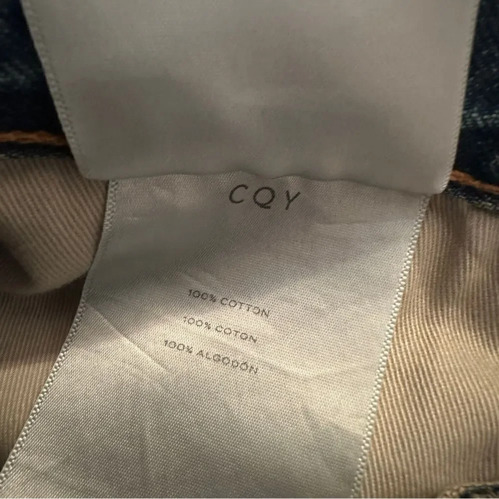 CQY straight let jeans